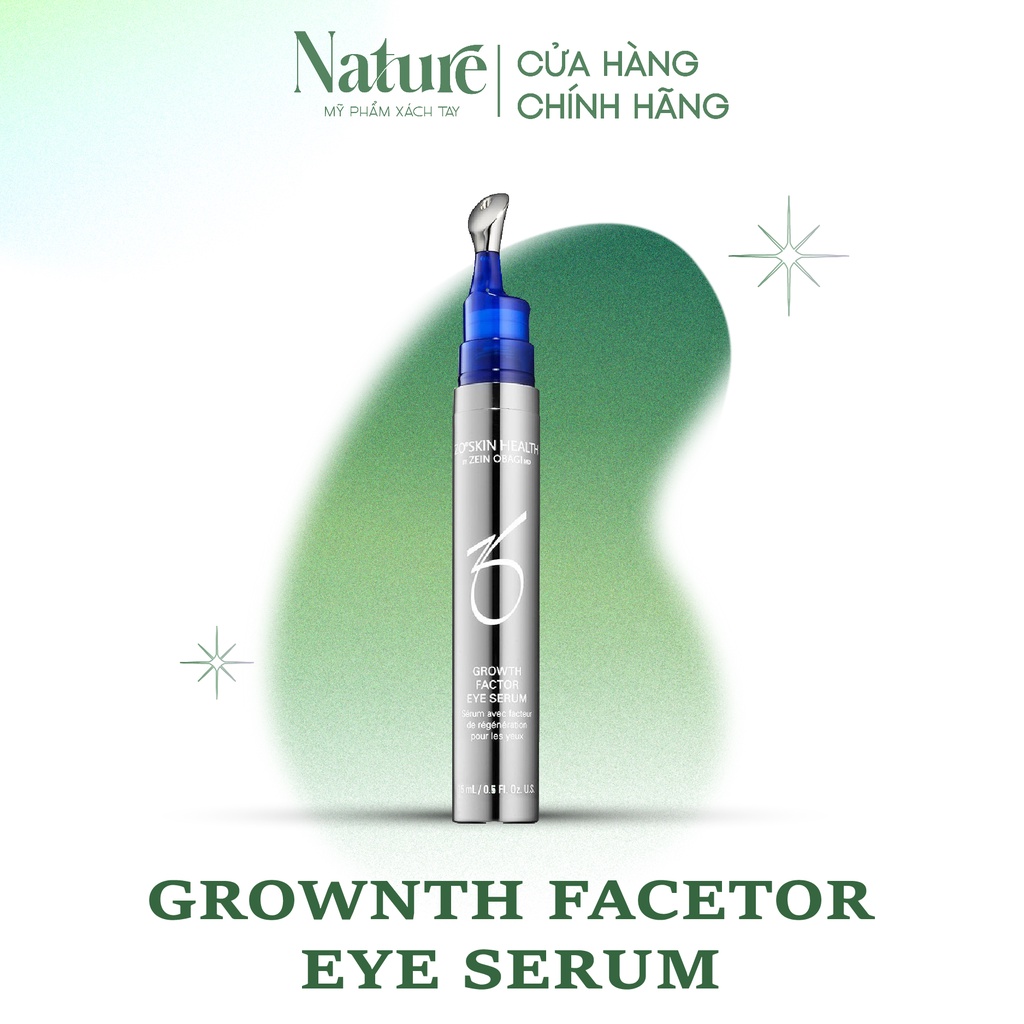 Serum chống lão hóa vùng mắt Zo Growth Factor Eye Serum 15ml giúp giảm sự xuất hiện của các rãnh và nếp nhăn ở mắt