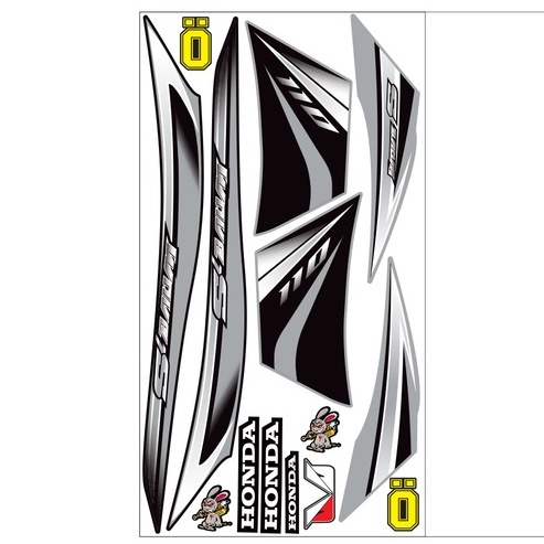 Tem rời wave S110 xe đỏ