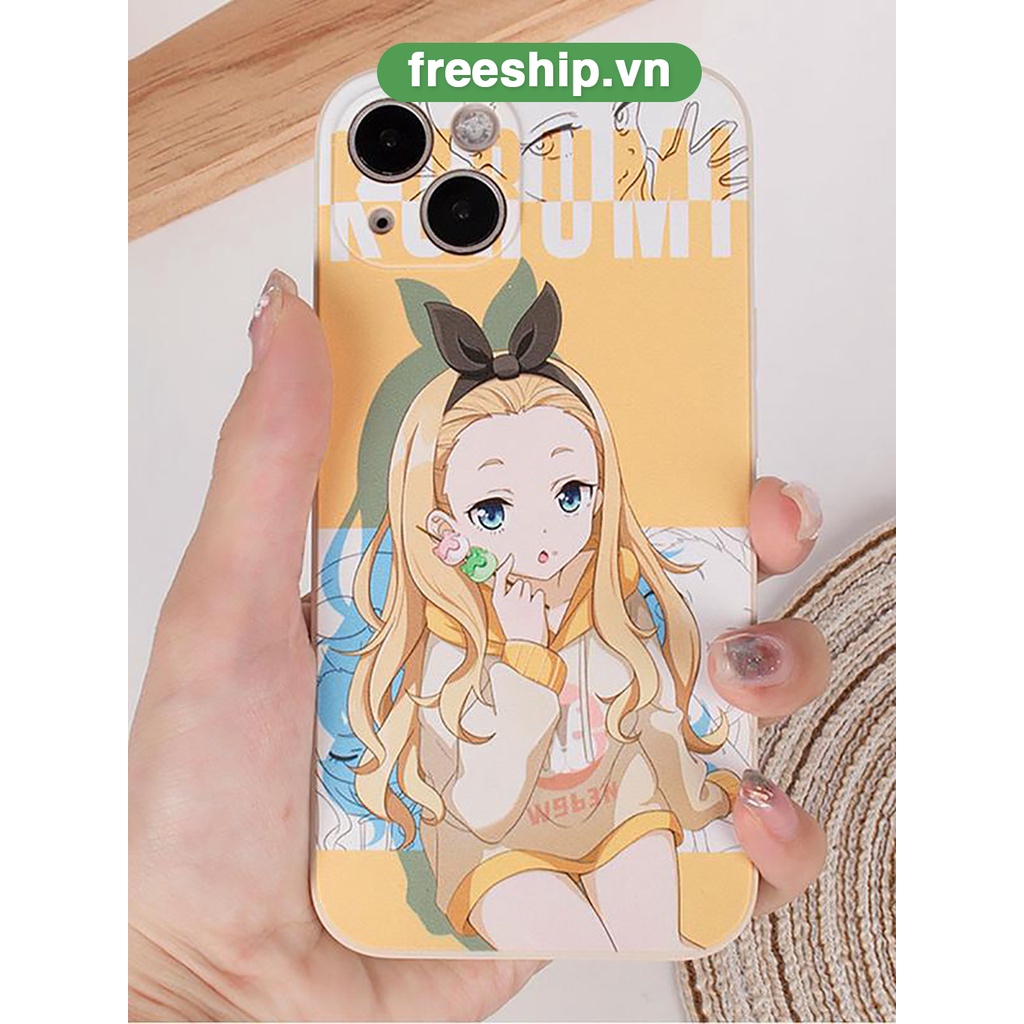 Ốp điện thoại iphone Kurumi lycoris recoil ốp vuông chống sốc 6/6splus/7/7plus/8/8plus/x/xr/xs/11/12/13/14/pro/max/pl