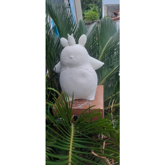 Tượng tô màu cao cấp chọn mẫu "MOON ( TOTORO 3 ) SIZE XXL + kèm 6 màu 2 cọ