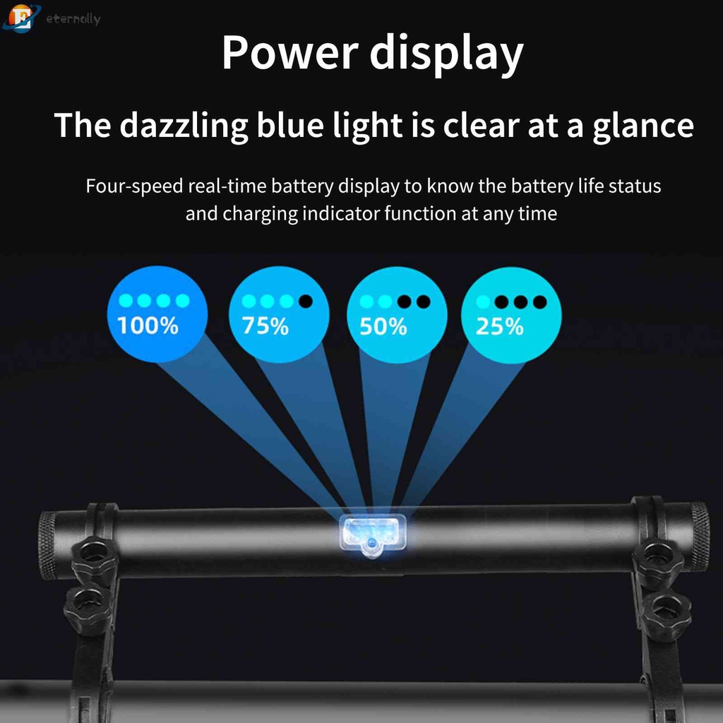 Bộ Thanh Nối Dài Tay Lái Xe Đạp MTB Kèm Đèn Và Giá Đỡ Đôi Mở Rộng