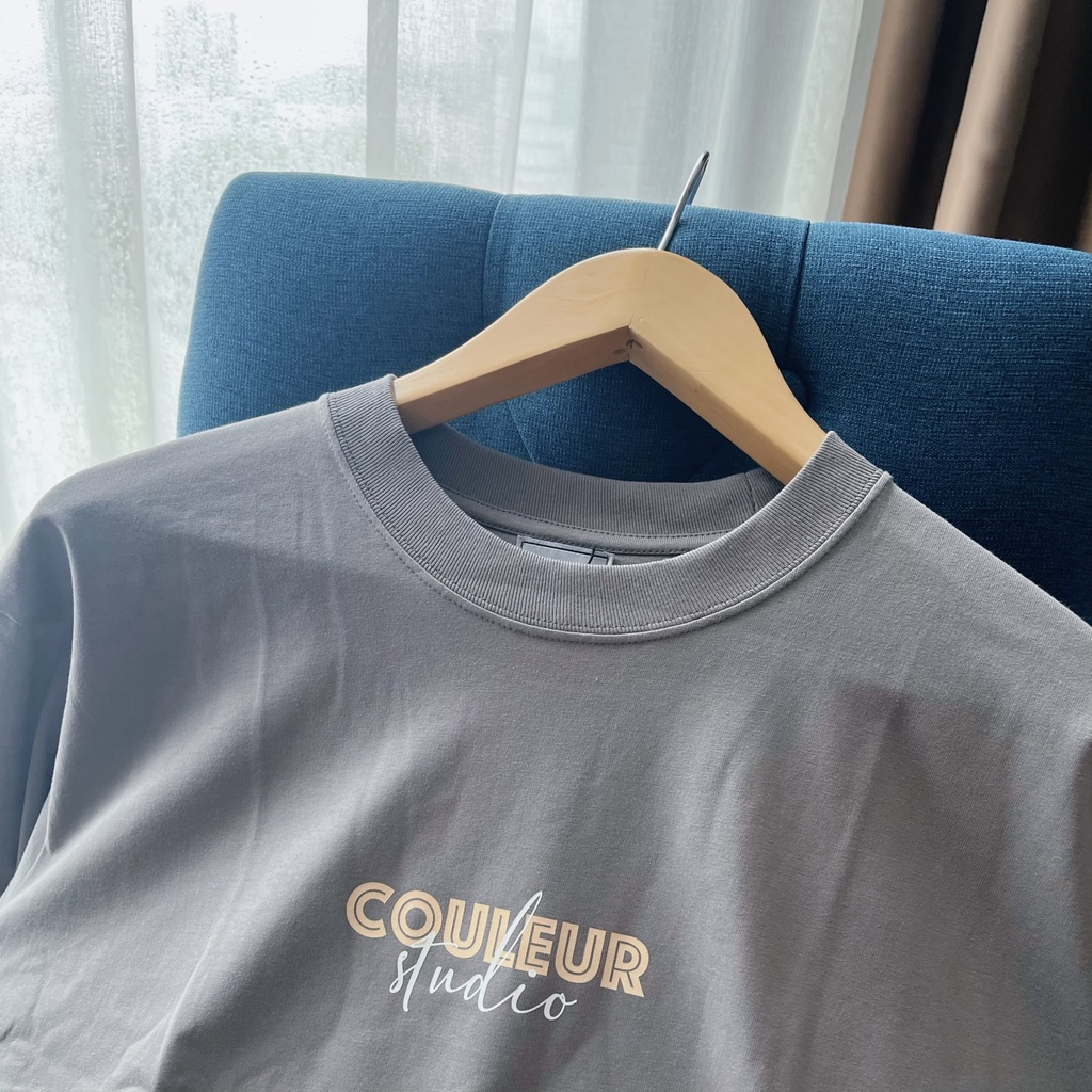 CouleurStudio Gray T-Shirt - Áo Thun Xám Local Brand Couleur TS06