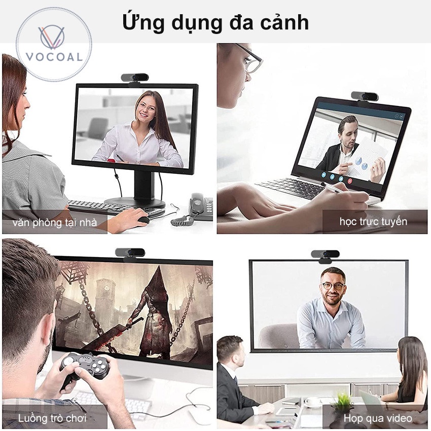 Vocoal Webcam máy tính có mic Blu-ray Ultra HD USB dùng cho pc laptop | BigBuy360 - bigbuy360.vn