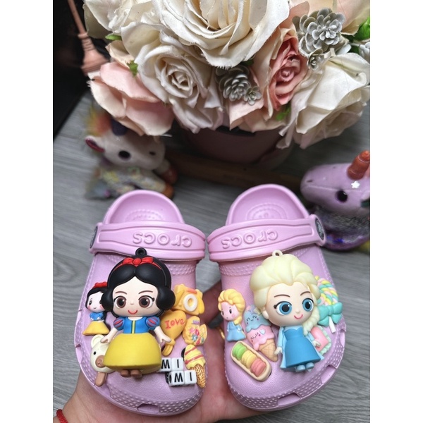 Dép có sẵn Công chúa,Elsa,pony,e bé túi trắng