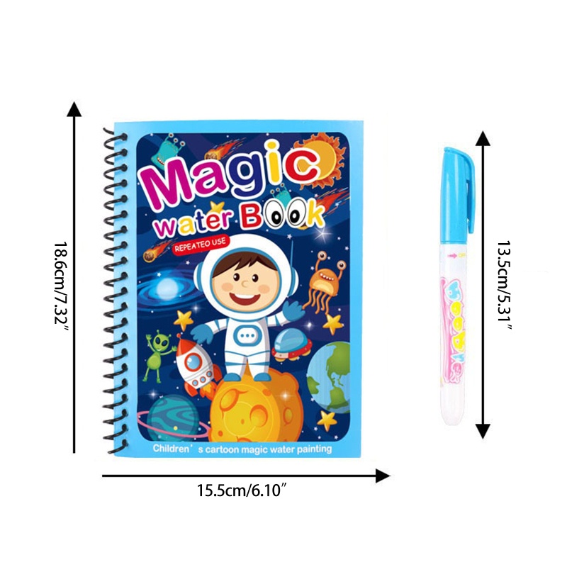 Sách Nuớc Tô Màu Ma Thuật Có Thể Tái Sử Dụng Nhiều Lần Cho Bé