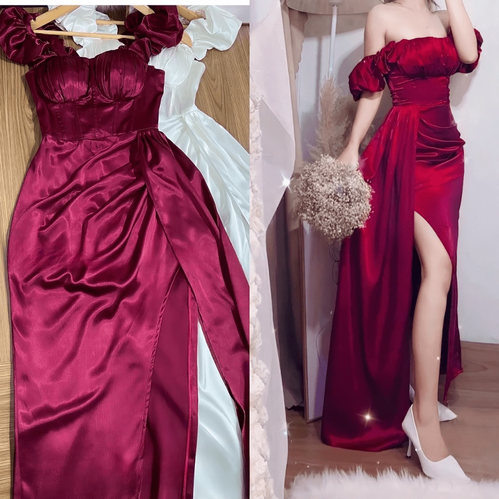 Đầm Dạ Hôi Phi Siêu Xinh - Cực Sang Chảnh, Thiết Kế Siêu Tôn Dáng Cho Chị Em, Thời Trang Nữ Cao Cấp UP