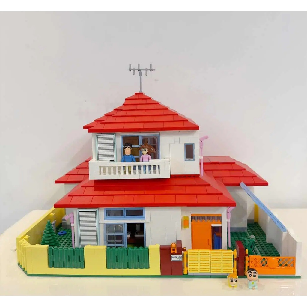 Bút Chì Shin-Chân Khối Xây Dựng Nini Toru Kazama Utaba Mẫu Giáo Hoạt Hình Sáng Tạo Mô Hình DIY Trang Trí Đồ Chơi Quà Tặng
