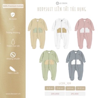 Bodysuit liền tất túi bụng 0-12m le coon