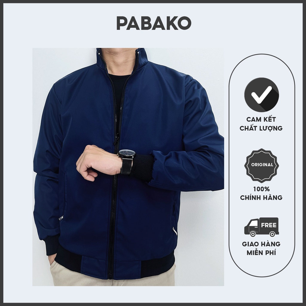 Áo khoác gió nam cán dù 2 lớp pabako [KG06] có 4 màu và 4 size M L XL 2XL !!