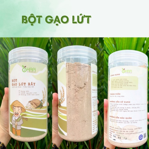 Bột gạo lứt giảm cân giảm mỡ bụng OHAPI hũ 500gr