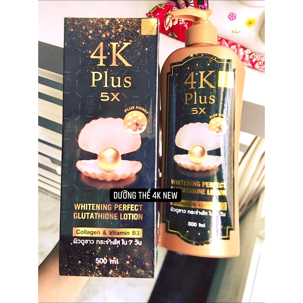 Kem Dưỡng Trắng Body 4K Plus 5X 500ml Thái Lan