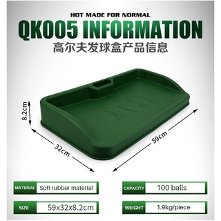 Khay Đựng Bóng Golf Cao Su QK005 Xanh Lá