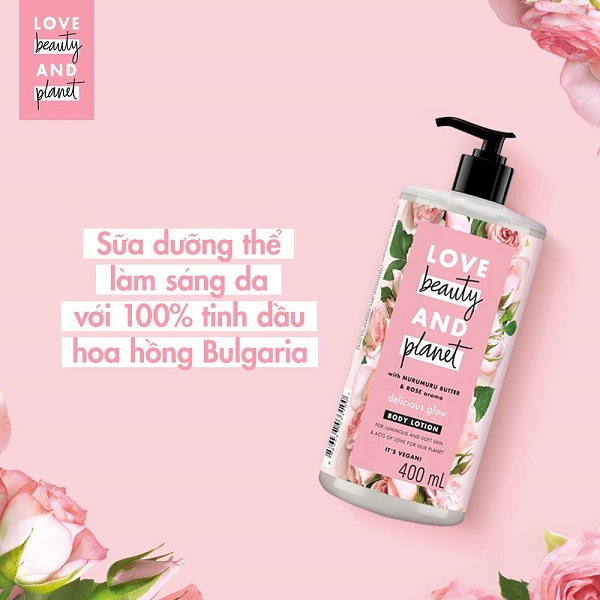 Sữa Dưỡng Thể Love Beauty And Planet Hương Hoa Ngọt Ngào Vanilla | Rose | Mimosa | Lavender Body Lotion 400ml