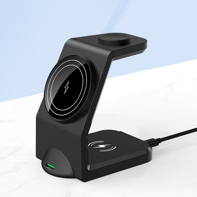 Đế Sạc Điện Thoại Không Dây Alli 3 Trong 1 Từ Tính Cổng USB C 15W