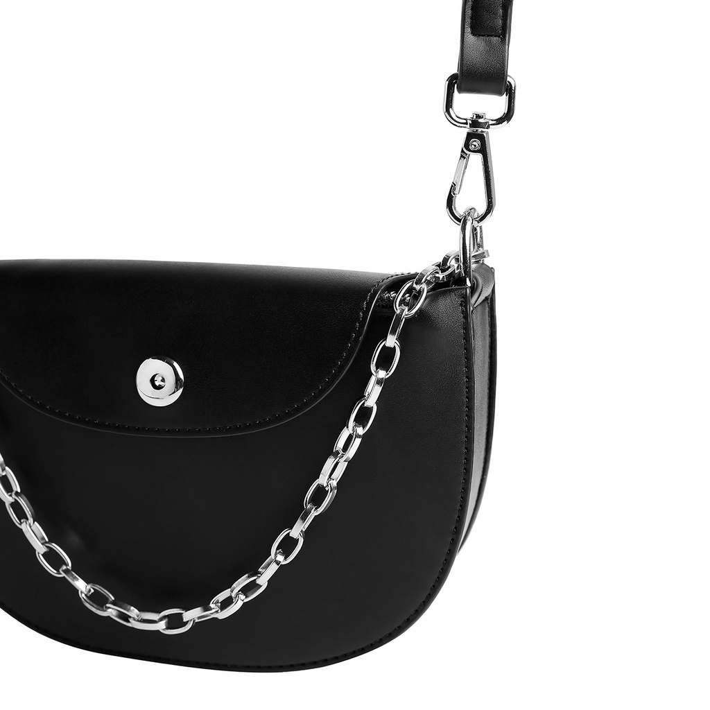 Túi xách Floralpunk Crescent Bag Black