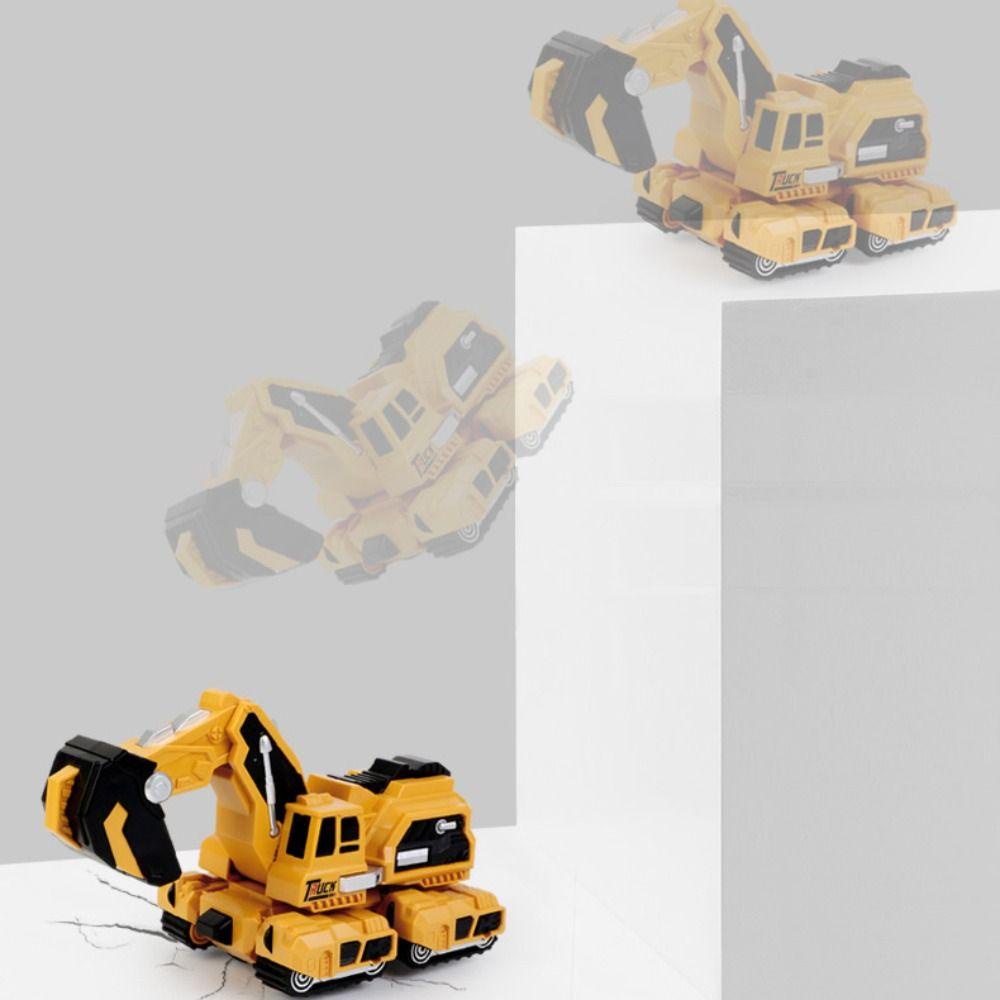 NIUYOU Đồ Chơi Xe Công Trường Biến Hình Khủng Long 2 Trong 1