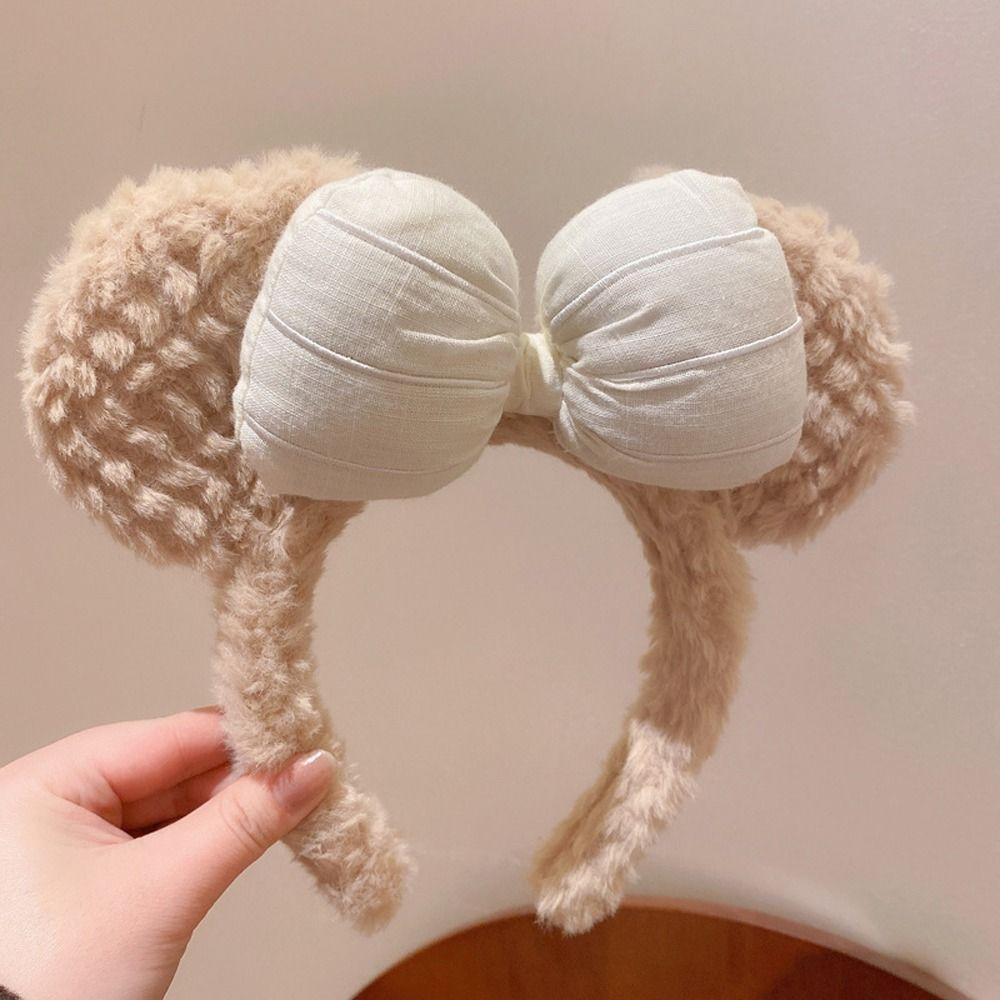 Băng Đô Cài Tóc Hình Gấu Hoạt Hình Lấp Lánh Thời Trang Hàn Quốc Cho Bé