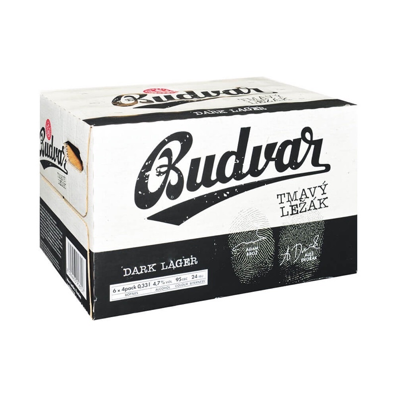 Bia Budweiser Budvar Dark - nhập khẩu Tiệp - 1 thùng 24 chai 330ml