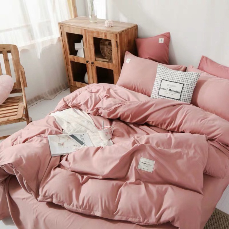 Bộ chăn ga gối Cotton TC nhập khẩu, Set chăn ga gối 4 món. Ga giường đủ size MSP832