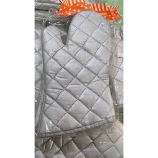 Găng tay Bạc / Găng Tay Vải lò nướng chống nóng dày dặn Size Lớn/Vừa