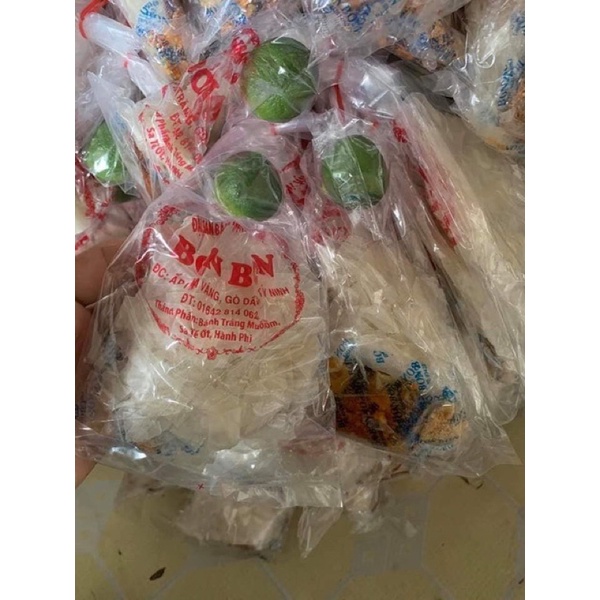 Bánh tráng tắc xâu Bon Bon 10 gói/xâu