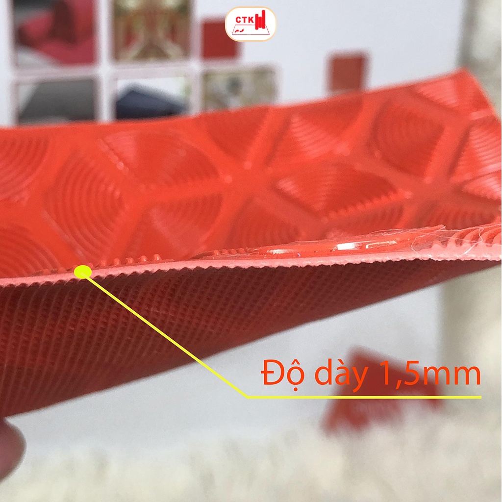 Thảm nhựa trải sàn chống trơn, thảm lót sàn nhà dạng cuộn nhựa cánh quạt đủ màu