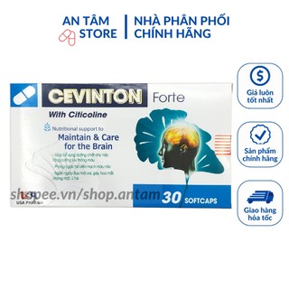 Viên uống bổ não Cevinton forte Bổ sung dưỡng chất, tăng cường lưu thông máu não (Chính hãng hộp 30 viên)
