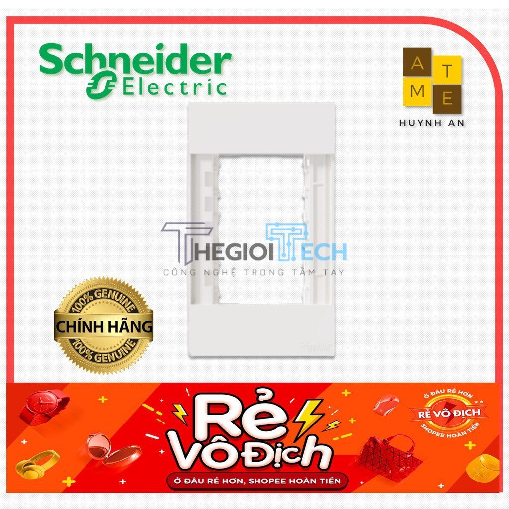 Mặt nạ 3 thiết bị size S M3T03_WE dòng Avatar On A siêu phẳng đẳng cấp, Hãng Schneider Electric