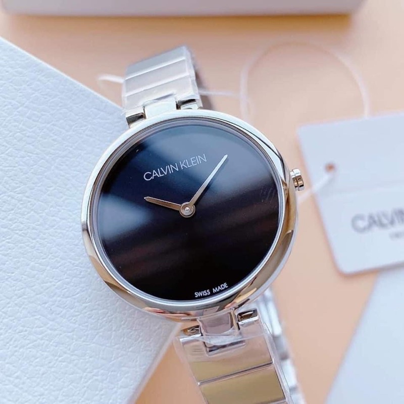 Đồng hồ nữ Calvin Klein dây thép không gỉ, kích thước 32mm
