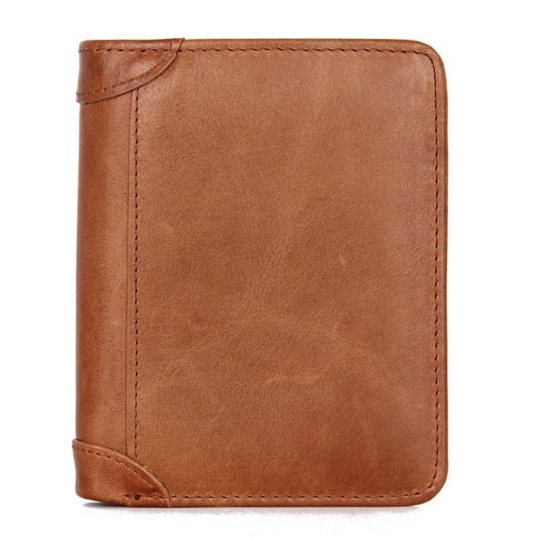 Ví nam da bò dạng sáp - da bò thật 100% kiêu dáng nhỏ gọn tiện lợi
