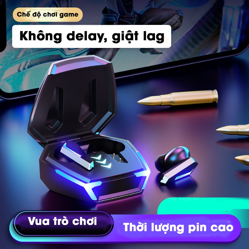 Tai nghe không dây bluetooth Gaming M10 âm trầm đầy đủ Chống ồn chủ động HiFi Stereo bản Quốc Tế