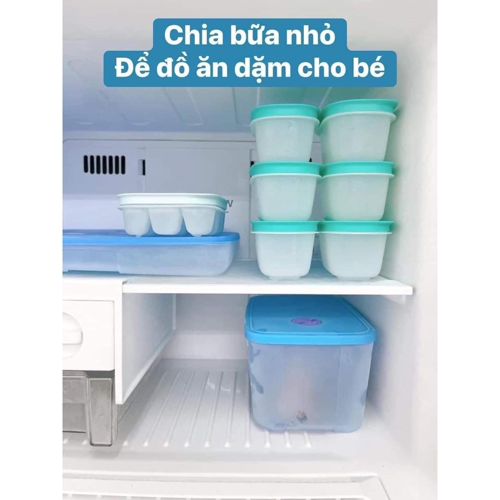 Lẻ Hộp trữ đông dẻo Mini Freezermate 170ml Tupperware bảo quản đồ ăn dặm, trữ thịt, tôm nấu canh, nhựa nguyê