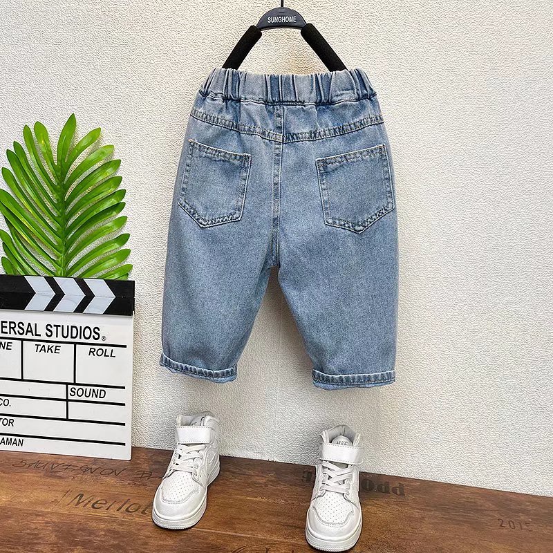 Quần Jean Dài In Hoạt Hình Doraemon Thời Trang Mùa Hè 2023 Cho Bé Trai