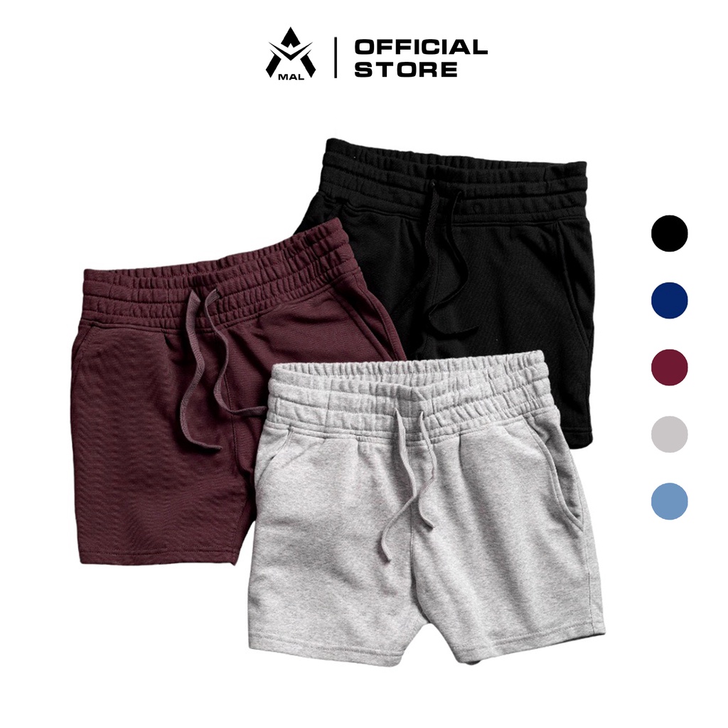 Quần short thể thao bản rộng MAL chât vải cotton co giãn, thoáng mát -MALQS003- MAL STORE