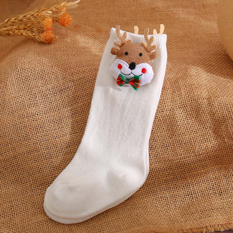 Tất Cotton Mềm Mại In Họa Tiết Giáng Sinh Dễ Thương Cho Bé