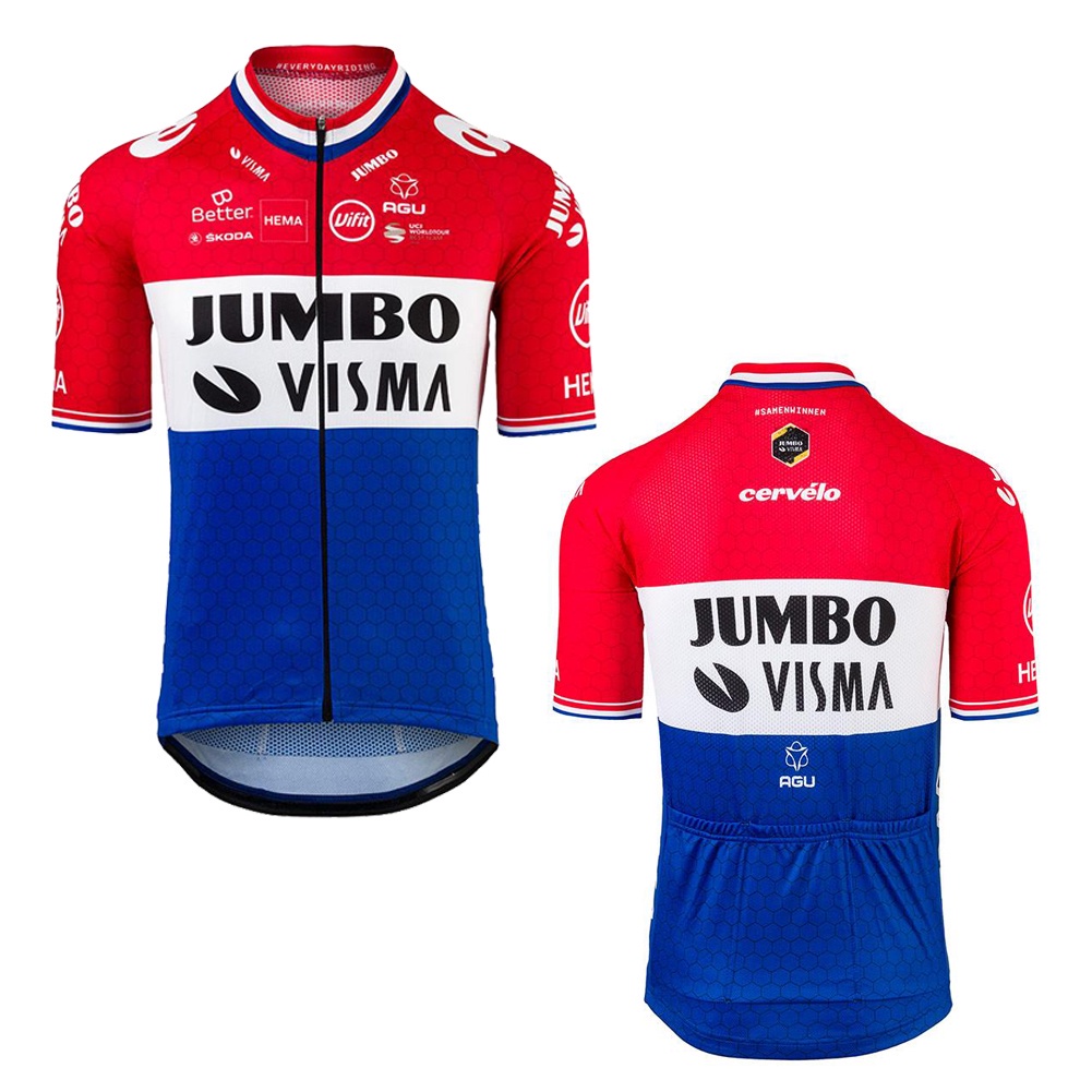 Áo Thun Tay Ngắn CBOX AAA Grade Pro Jumbo-Visma Thời Trang Chạy Xe Đạp Cho Nam