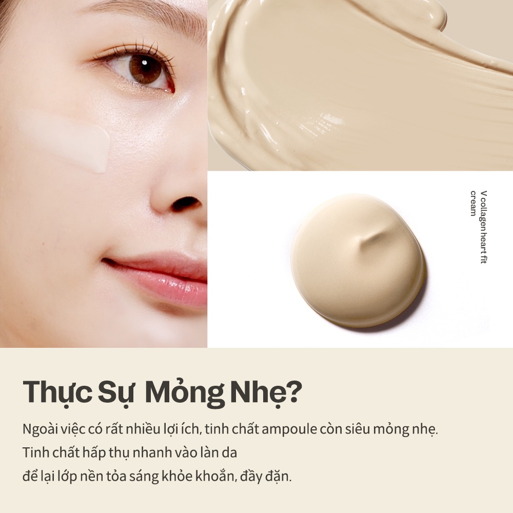 Kem dưỡng da ngăn ngừa lão hóa MA:NYO Vcollagen Heart Fit Cream 50ml