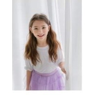 Áo thun tay phồng bé gái xuất dư Hàn, vải mềm mịn.