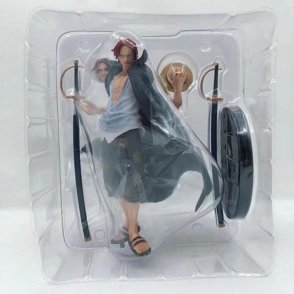 19 cm Mô hình Tứ hoàng Shanks tóc đỏ One piece