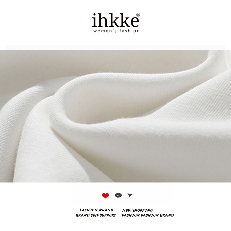 Áo hoodie sweatshirt IHKKE size lớn thiết kế đơn giản cổ điển phong cách Mỹ