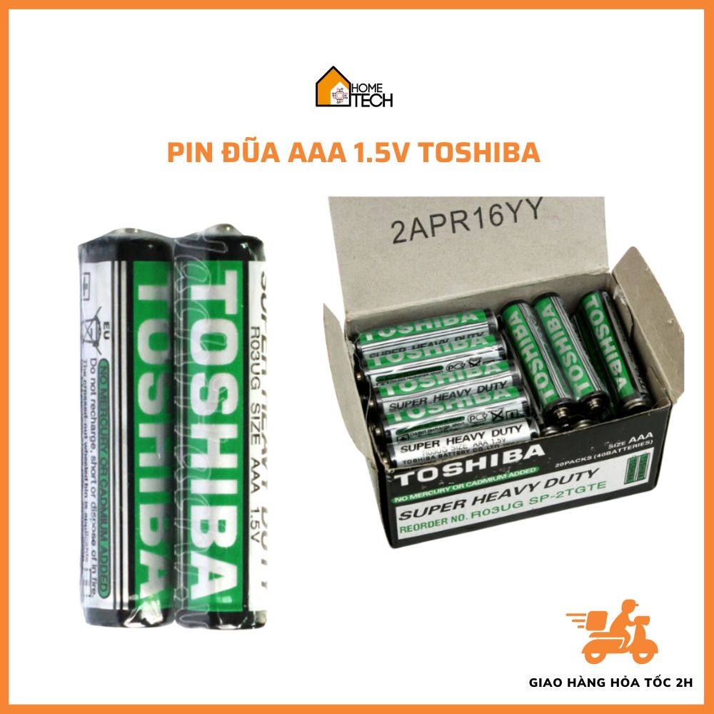 Pin AAA 1.5V Toshiba dùng cho điều khiển từ xa, đồ chơi...