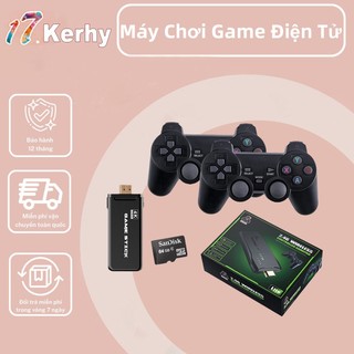 Game Stick 4k HDMI điện tử 4 nút máy chơi game cầm tay không dây，máy tính Tặng kèm thẻ nhớ TF 32GB/64Gb-17.kerhy