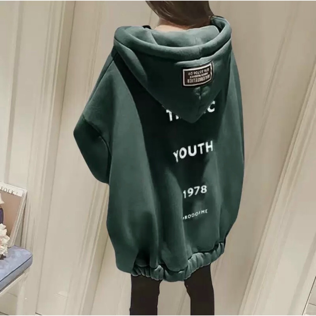 (HCM) ÁO KHOÁC NỈ HODDIES FORM RỘNG CỔ TRÙM ĐẦU THỜI TRANG NỮ SIÊU XỊN CHO CÁC CHỊ EM KME FASHION