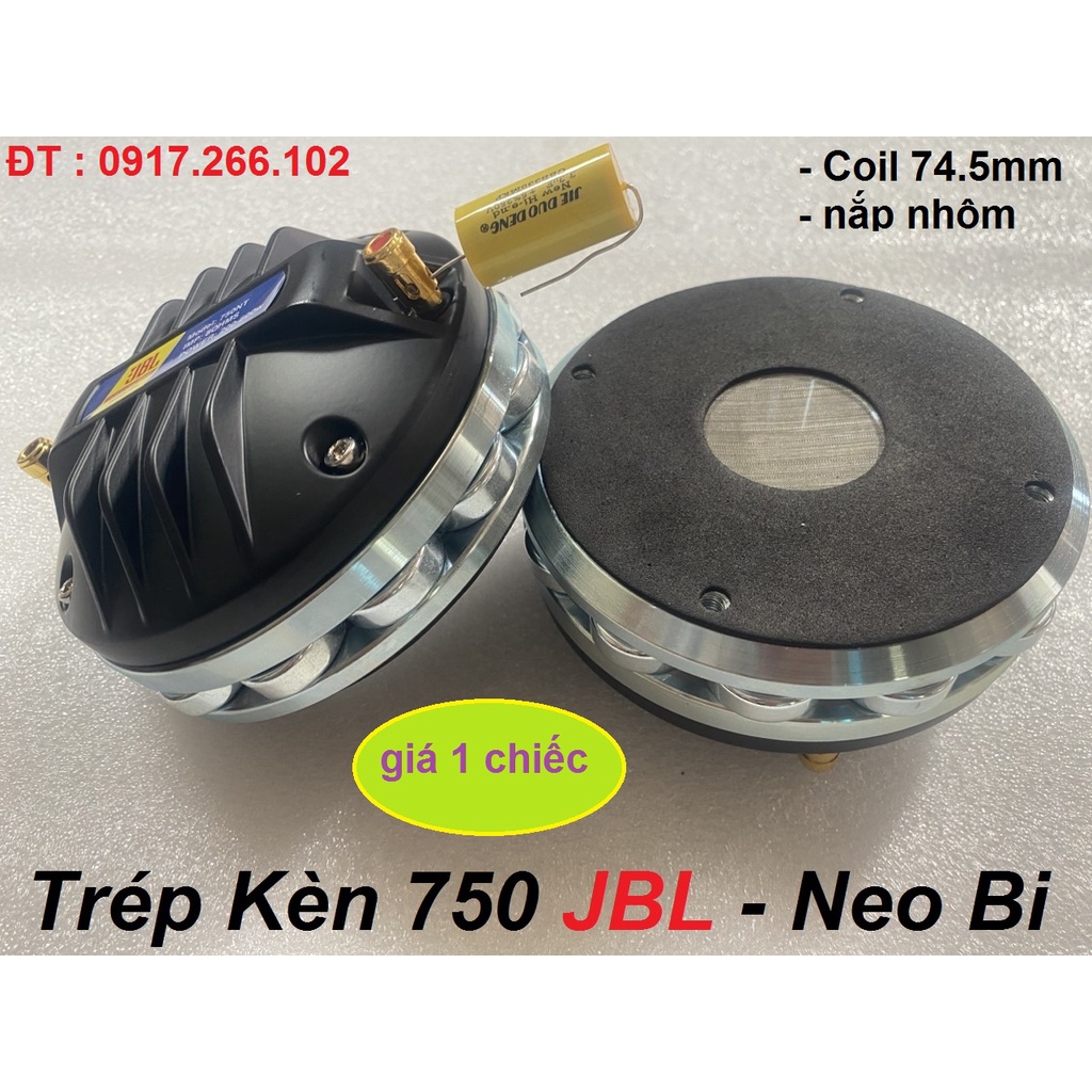 LOA TREBLE NEO BI JBL 750 TỪ 120 COIL 74.5mm NẮP NHÔM DÂY DẸP AUDIO - GIÁ 1 CHIẾC - TRÉP TỪ NEO