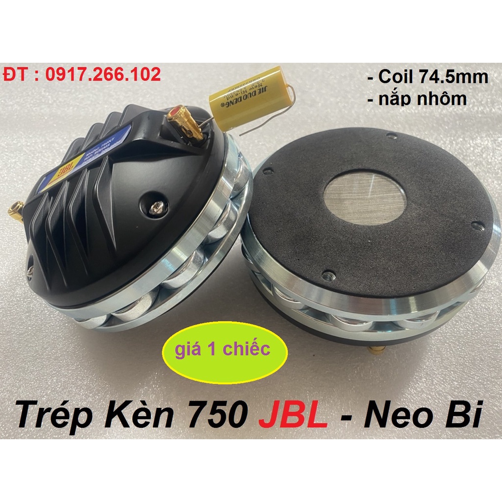LOA TREBLE NEO BI JBL 750 TỪ 120 COIL 74.5mm NẮP NHÔM DÂY DẸP AUDIO - GIÁ 1 CHIẾC - TRÉP TỪ NEO