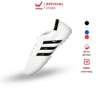 Giày Đá Bóng Trẻ Em Wika 3 Sọc Ct3 Chính Hãng Dành Cho Sân Cỏ Nhân Tạo, Chất Liệu Từ Da Pu Đã Khâu Đế 2017 Pu-2 Kid