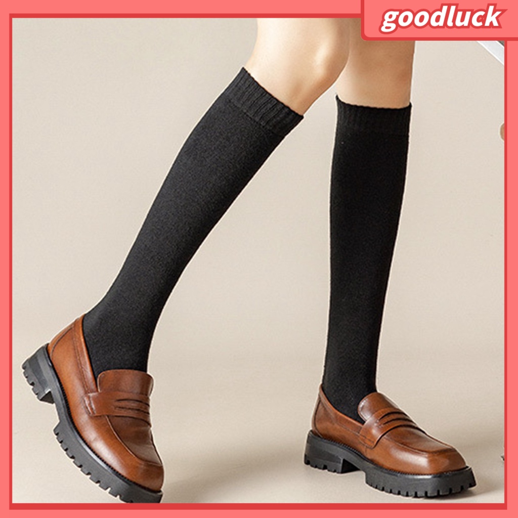1 Đôi Tất Chân Dày Giữ Ấm Mềm Mại Chống Trượt Cho Nữ