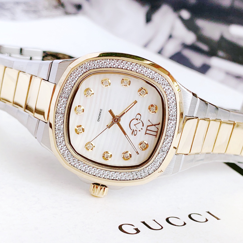 Đồng hồ nữ dây thép GV2 By Gevril Potente Diamond 18203