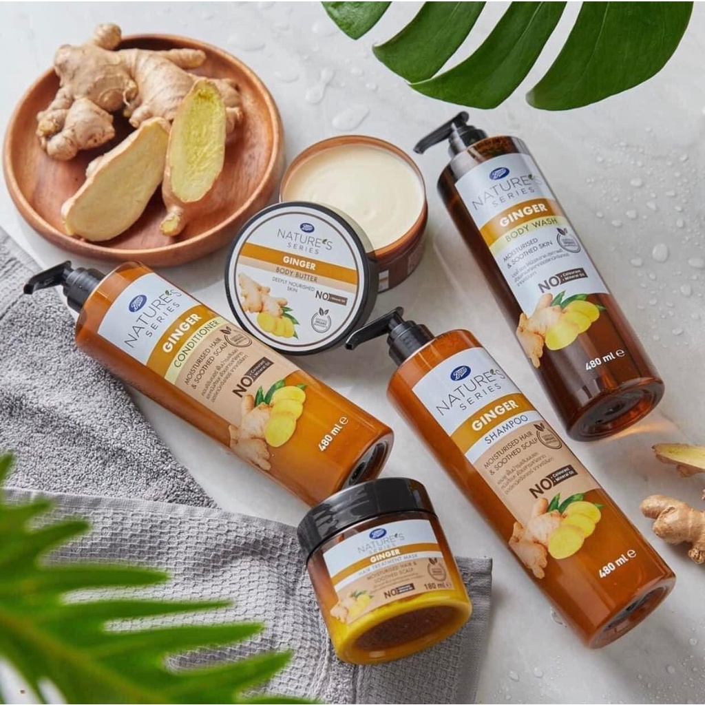 [Hàng trả order, không có dư] Cặp gội xả gừng Boots