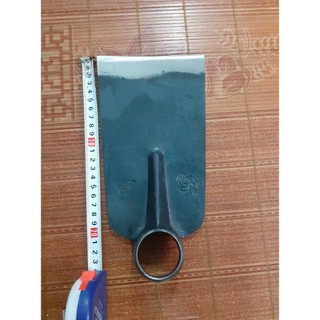 Dụng cụ làm vườn lưỡi cuốc làm vườn ko cán thép cao cấp nguyên khối